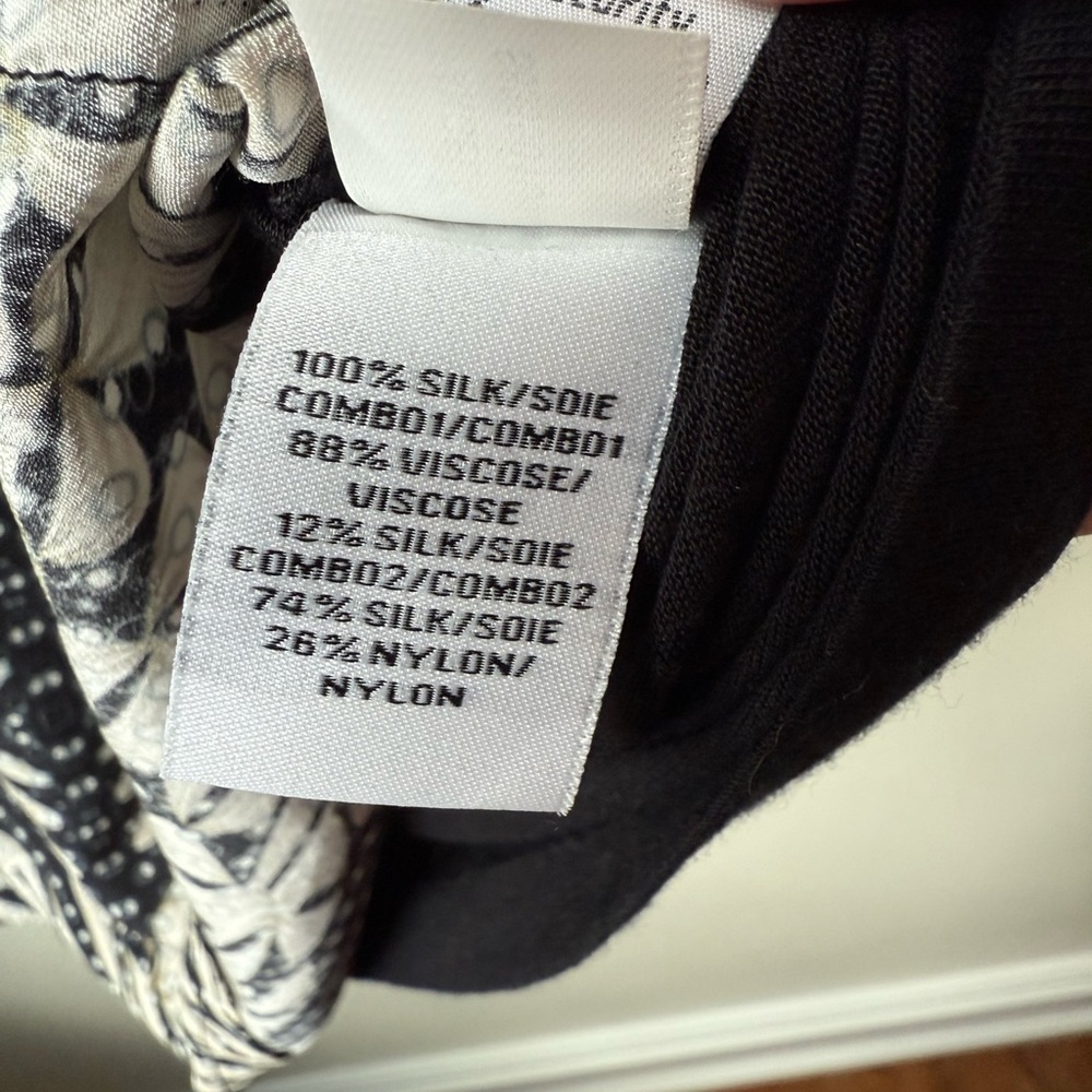 DIANE VON FURSTENBERG Angela Panther Tee Shirt Top Revolve Silk Semi Sheer 6‎ - Picture 7 of 8